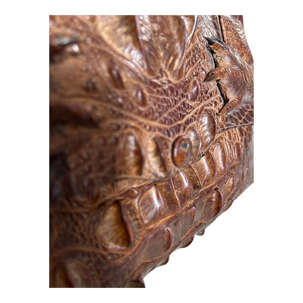 Antique Brown Hornback Alligator Crocodile With Feet Paws Purse Clutch 1940’s - Picture 14 of 16
